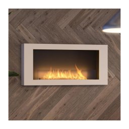 InFire - Lareira de parede BIO 120x56 cm 3kW branco