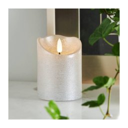Eglo 411502 - Vela LED FLAMME RUSTIC LED/2xAA prateado