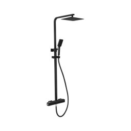 Conjunto de duche com misturador termostático NAESBY, latão polido