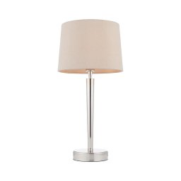 Endon 72175 - Lâmpada de mesa SYON 1xE14/40W/230V USB cromo/branco