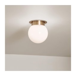 Kichler KL-ALBERS-F-G-CPZ-Candeeiro de tecto ALBERS 1xE27/40W/230V diâmetro 20,3 cm dourado