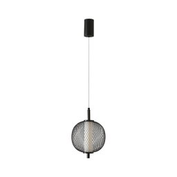 Lustre pendente em cabo PUMA LED/10W/230V, diâmetro 20 cm, preto