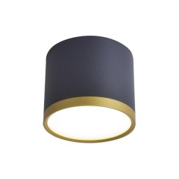 Spot LED TUBA LED/9W/230V preto/dourado