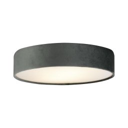 Searchlight 23298-3GY - Candeeiro de tecto DRUM 3xE27/60W/230V cinzento