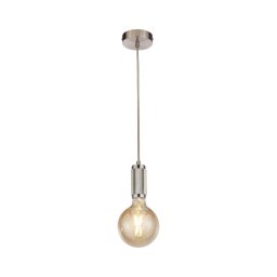 Searchlight 77651SS - Lustre suspenso por cabo SUSPENSION 1xE27/60W/230V prateado