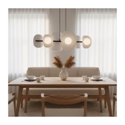 Lustre em cabo ELEMENTI 6xG9/8W/230V cinzento