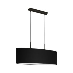 Eglo 33356 - Lustre pendente AMANI com cabo 2xE27/60W/230V preto