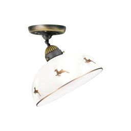 Kolarz 731.10.151 - Lustre de teto de montagem à superfície NONNA 1xE27/75W/230V Ø 30 cm, acabamento jeleni em rose gold