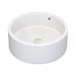 Lavatório de bancada RUNDTOM Ø 41,5cm cerâmica/branco