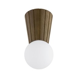 Argon 8974 - Candeeiro de tecto para casa de banho VOLANTE 1xG9/6W/230V IP44 Ø 12 cm castanho