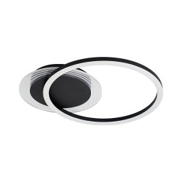 Searchlight 13650BK - Luminária de teto LED dimerizável CONTOUR LED/24W/230V 3000K