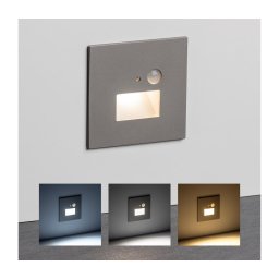 Candeeiro LED para escadas com sensor de movimento, 1,5 W/230 V, 3000/4000/6000 K, cinzento