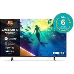 TV Philips LED 65PUS8010 65" 4K UltraHD 60Hz Smart TV Titan OS HDR10 Dolby Atmos Ambilight