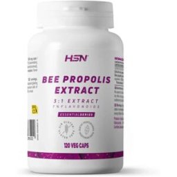 HSN Extrato de própolis de abelha (3:1) 500 mg - 120 cápsulas veg - Sistema imunitário - Cápsulas Vegetales - 120 Serviços