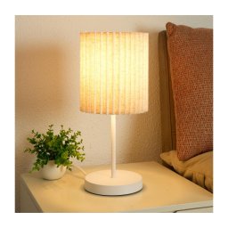 Brilagi - Candeeiro de mesa NORDIC WAVE 1xE27/15W/230V linho/branco