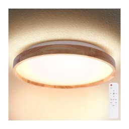 Brilagi -LED Luminária regulável ALSON LED/72W/230V 3000-6500K carvalho diâmetro 78 cm+comando à distância