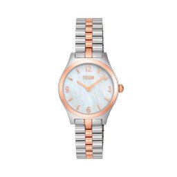 Tous Relógios femininos Relógio analógico EPIC ICON com pulseira de aço e mostrador em madrepérola.