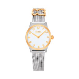 Tous Relógios femininos Relógio analógico EPIC ICON KDT com pulseira de aço e mostrador em madrepérola.