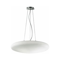 Ideal Lux - Lustre suspenso com cabo SMARTIES 5xE27/42W/230V Ø 60 cm branco