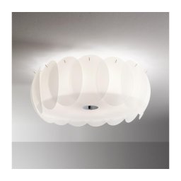 Ideal Lux - Candeeiro de teto OVALINO 8xE27/60W/230V Ø 53,5 cm branco