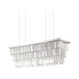Ideal Lux - Candeeiro suspenso de cristal MARTINEZ 8xE14/40W/230V cromado