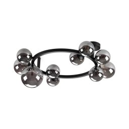 Ideal Lux - Plafon LED PERLAGE 10xG9/3W/230V Ø 70 cm preto/fumê