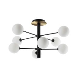Ideal Lux - Candeeiro suspenso LED COSMOPOLITAN 8xG9/3W/230V diâmetro 64 cm preto