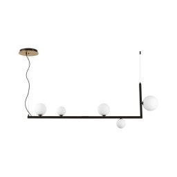 Ideal Lux - Candeeiro suspenso LED BIRDS 5xG9/3W/230V preto/dourado