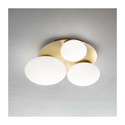Ideal Lux - Iluminação de teto LED NINFEA 3xGX53/9W/230V dourado