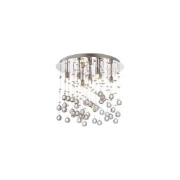 Ideal Lux-Iluminação de teto de cristal LED MOONLIGHT 8xG9/3W/230V diâmetro 40 cm cromado