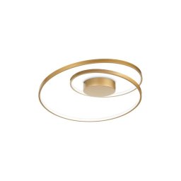 Ideal Lux - Iluminação de teto LED com regulação OZ LED/48W/230V diâmetro 60 cm CRI 90 dourado