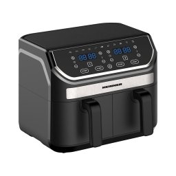 Heinner HAF-KDB1700BK - Fritadeira dupla com ar quente 8,5 L 1700 W/230 V preta