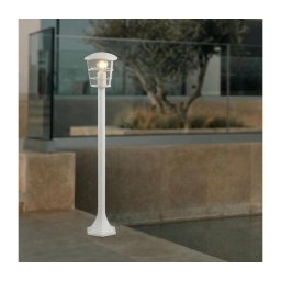 Eglo 18799 - Candeeiro LED de exterior ALORIA 1xE27/8,5W/230V IP44 branco