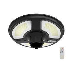 Lâmpada solar LED de rua 10W 6500K IP65 com sensor e controlo remoto