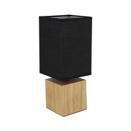 Globo 21628B - Candeeiro de mesa VALENTINO 1xE27/7W/230V preto/castanho