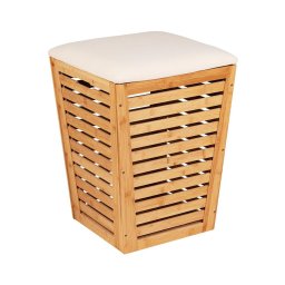 WENKO 25143100 - Cesto para roupa BAMBUSA 40x56 cm castanho
