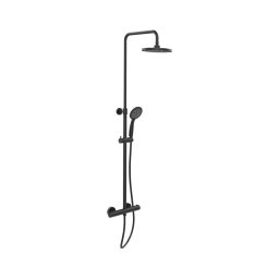 WENKO 25484100 - Sistema de duche WATERSAVING SYSTEM 12x120 cm, preto