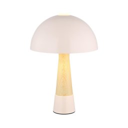 Globo 51570121 - Candeeiro de mesa PAULIN 1xE27ILLU/40W/230V bege