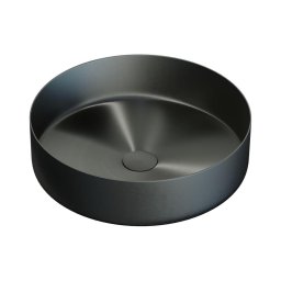 Lavatório de bancada LJORDAL, Ø 40 cm, aço/preto