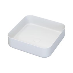 Lavatório de apoio LJORDAL 40x40 cm aço/branco