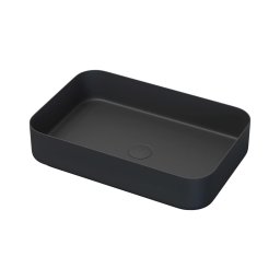 Lavatório de bancada LJORDAL 52x34 cm aço/preto