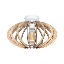 Candelabro montado à superfície EARTH 1xE27/60W/230V branco/bege