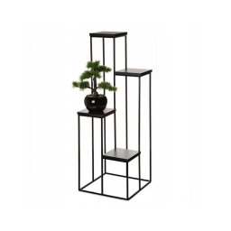 Suporte para plantas KASKADA 110x40 cm preto