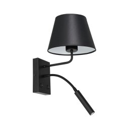 Lâmpada de parede ARDEN 1xE27/60W+1xG9/8W/230V preta/branca