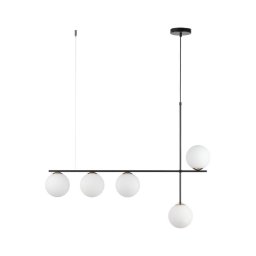 Candelabro suspenso SILIA 5xG9/12W/230V preto