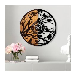 Relógio de parede diâmetro 56 cm 1xAA madeira/metal