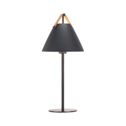 DFTP by Nordlux - Lâmpada de mesa STRAP 1xE27/40W/230V preta