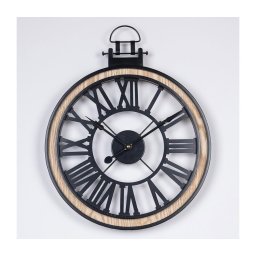 Relógio de parede 1xAA diâmetro 40 cm preto/creme