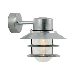 Nordlux - Iluminação de parede exterior BLOKHUS 1xE27/60W/230V IP54 prateado