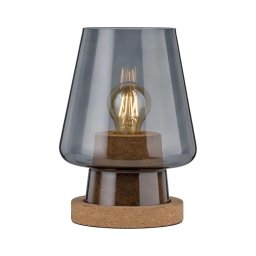 Paulmann 79736 - 1xE27/20W Candeeiro de mesa IBEN 230V fumê